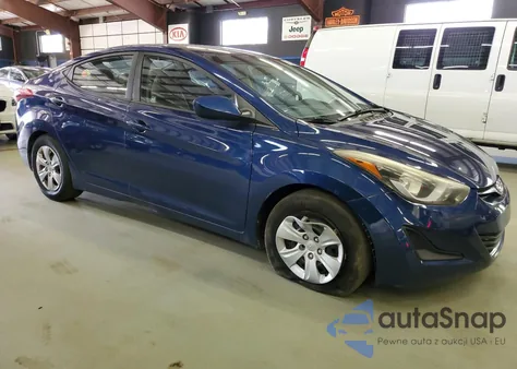 2016 Hyundai Elantra Se from USA, damaged, VIN 5NPDH4AE9GH758816